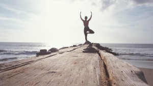 yoga in nature, energy flowing yoga